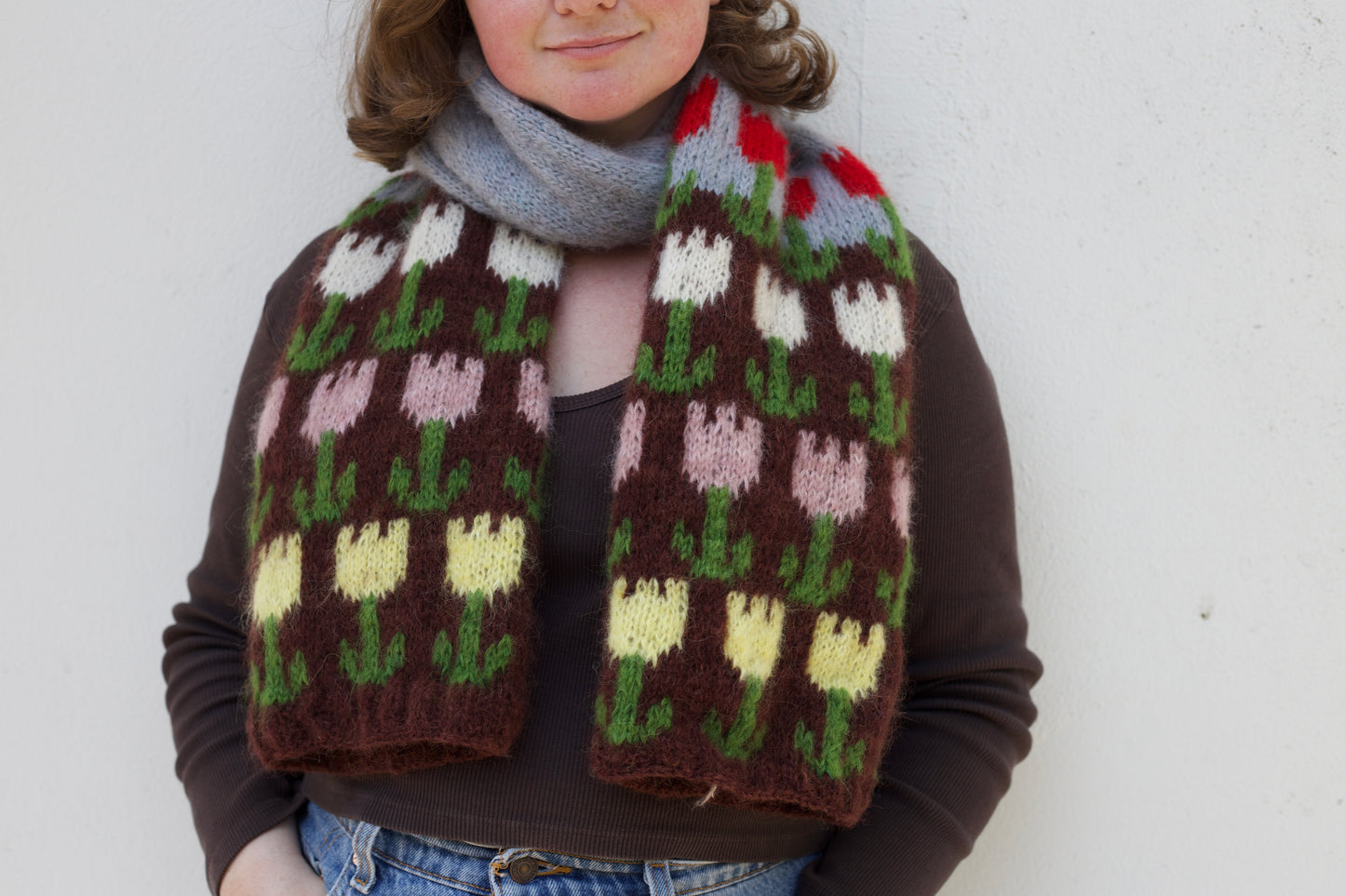 Tulip Farm Scarf - Digital Pattern