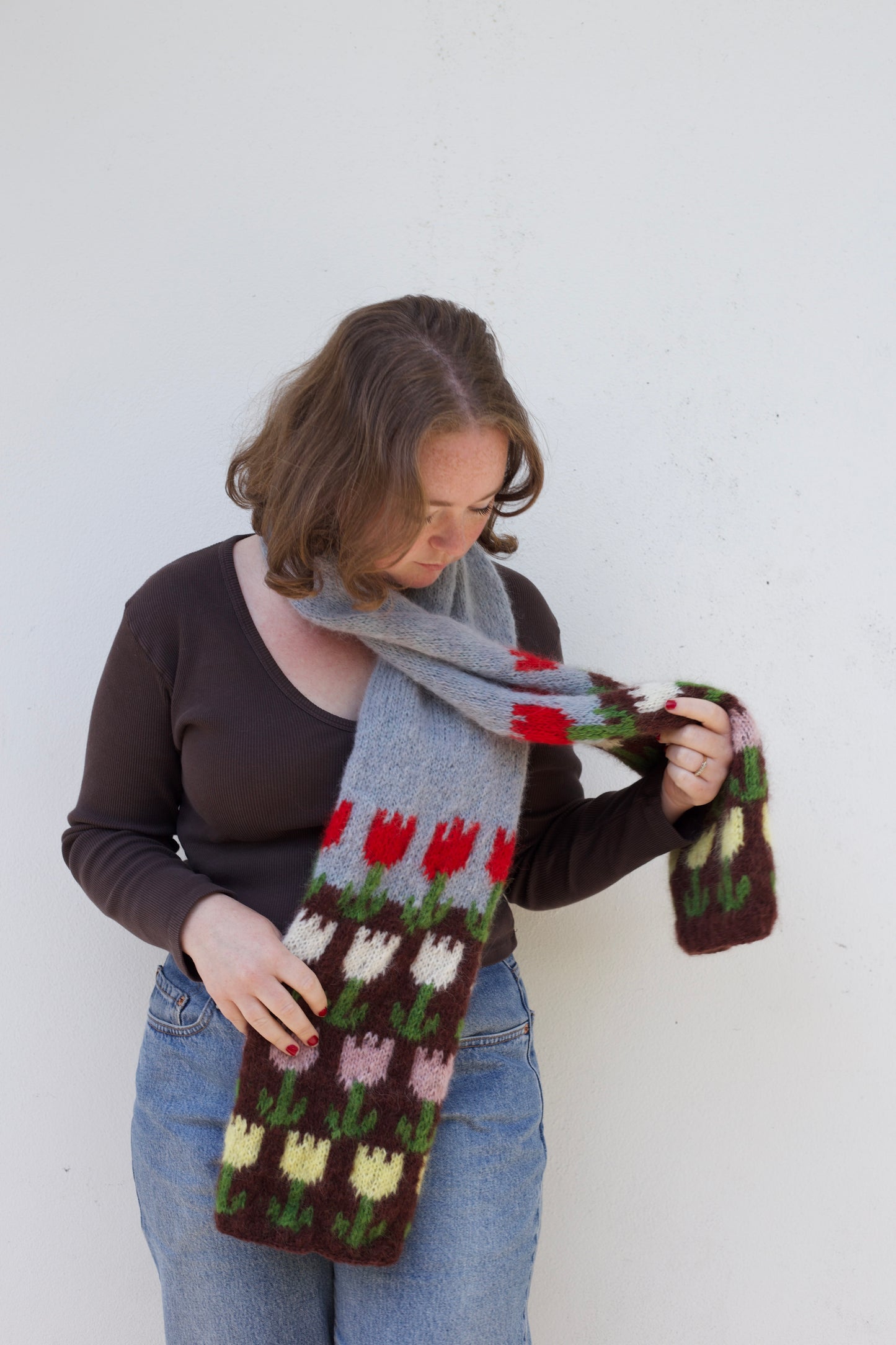 Tulip Farm Scarf - Digital Pattern