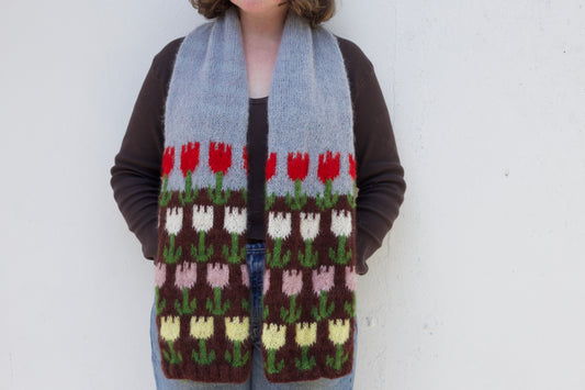 Tulip Farm Scarf - Digital Pattern