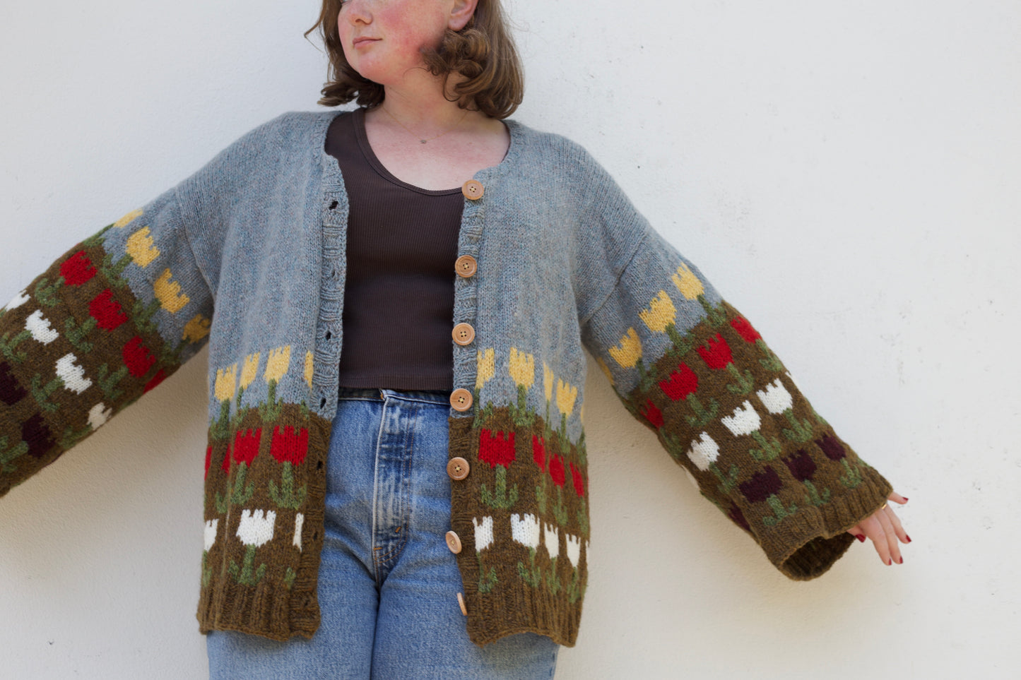 Tulip Farm Cardigan - Digital Pattern