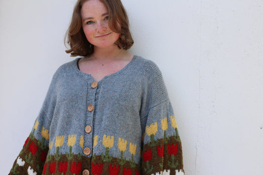 Tulip Farm Cardigan - Digital Pattern