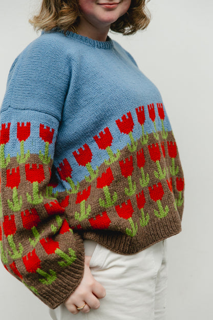 Tulip Farm Sweater - Digital Pattern